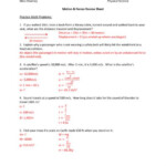 11 Physical Science Motion Worksheet Answer Key