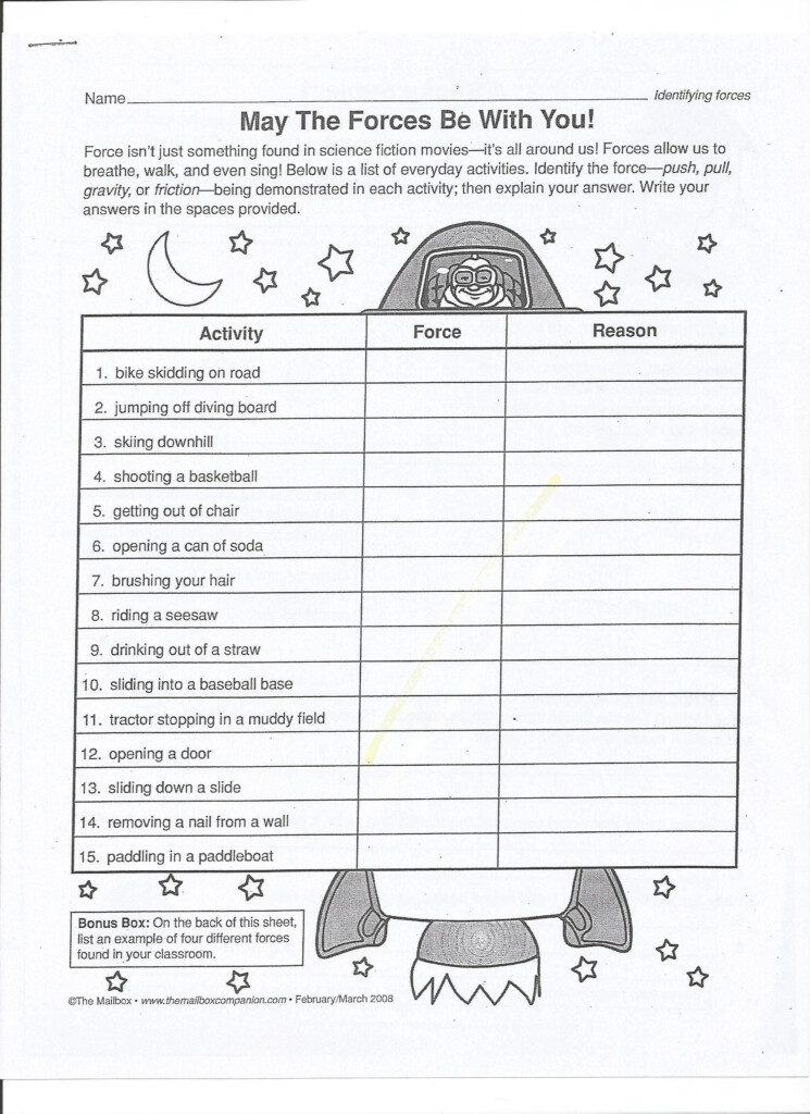 20 Force And Motion Worksheet Answers Worksheet From Home