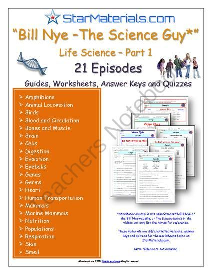 21 Episodes Of Bill Nye The Science Guy Life Science Series 1 