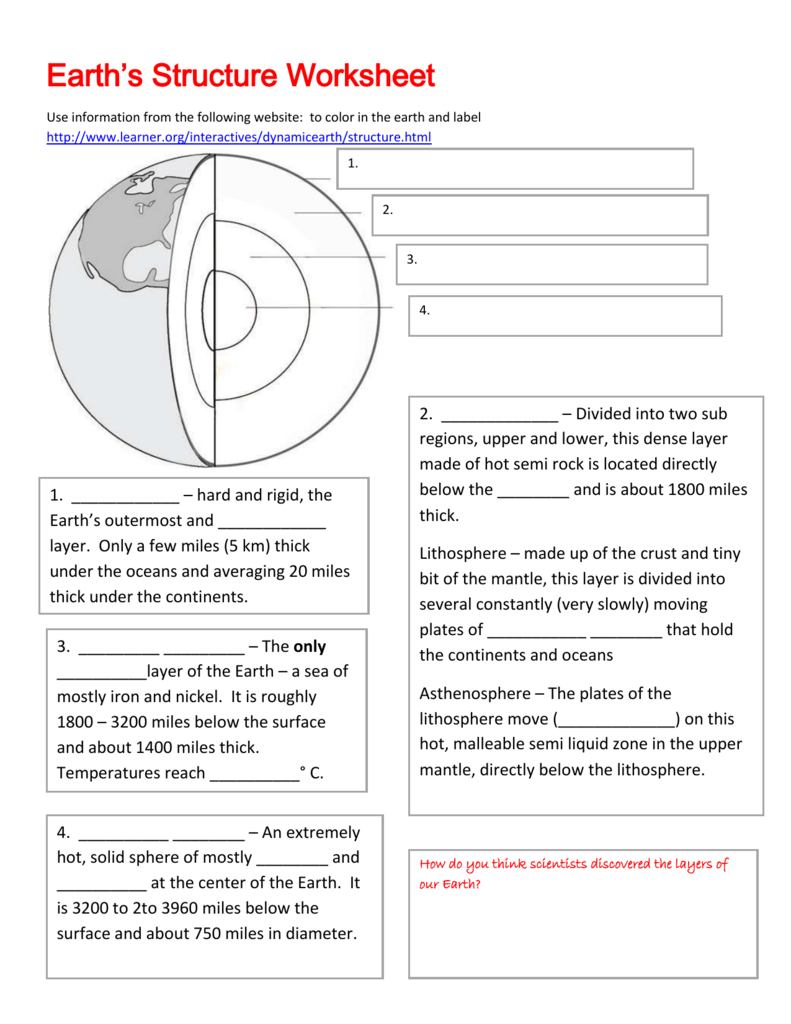28 Earth Layers Worksheet Pdf Free Worksheet Spreadsheet