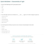 31 The Electromagnetic Spectrum Worksheet Education Template