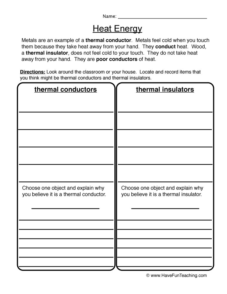 33 Thermal Energy And Heat Worksheet Free Worksheet Spreadsheet