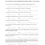 36 Stunning Independent And Dependent Variables Worksheet For You