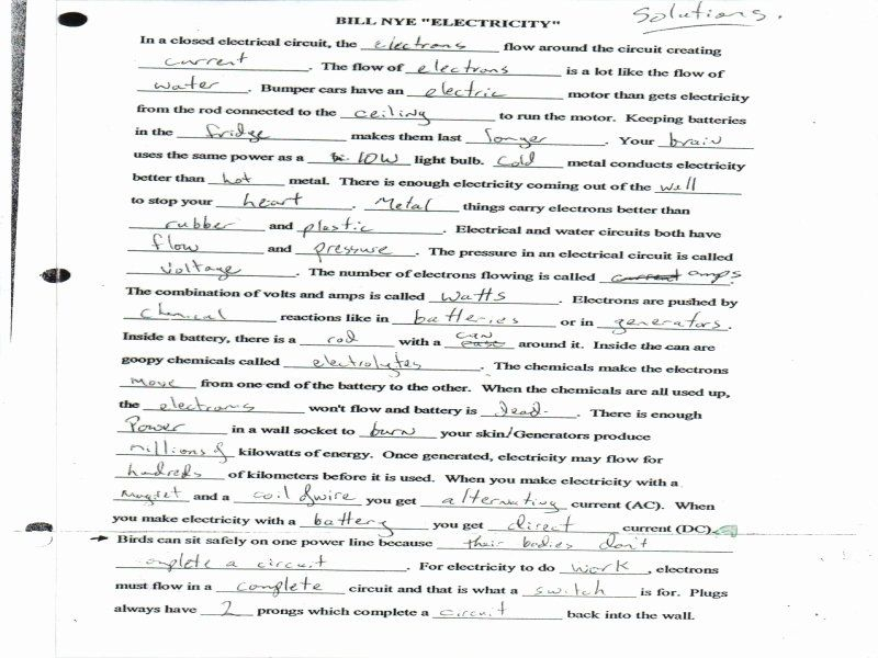 43 Bill Nye Static Electricity Worksheet In 2020 Persuasive Writing