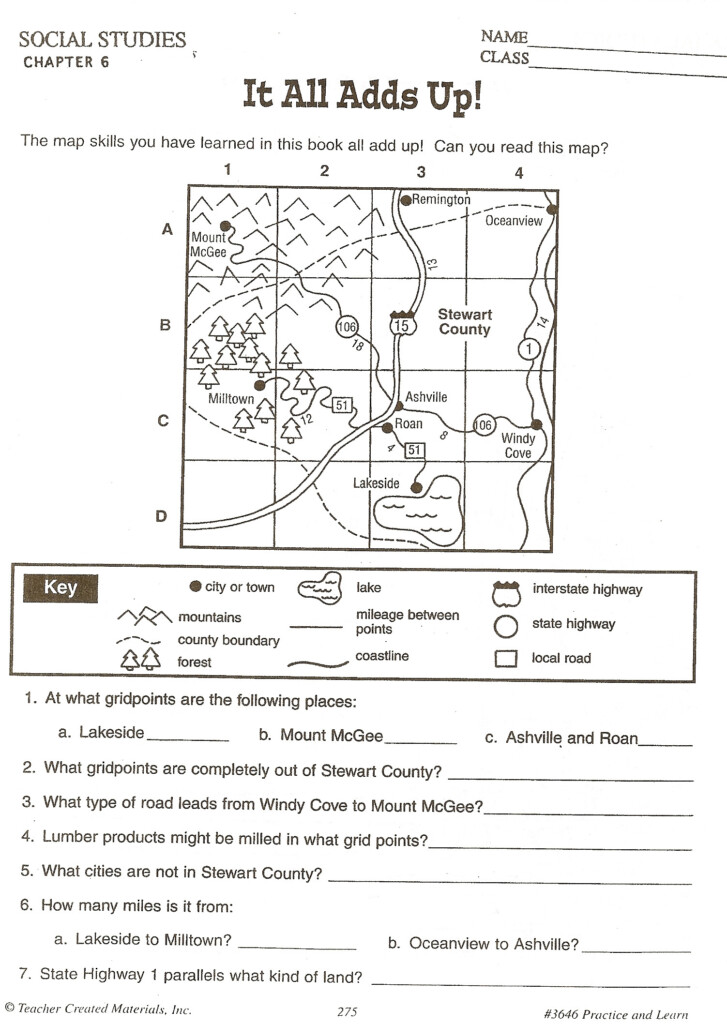 4Th Grade Social Studies Worksheets For Free Math Worksheet For Kids 