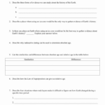 50 Relative Dating Worksheet Answer Key Chessmuseum Template Library