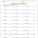 5th Grade Measurement Worksheet EduMonitor