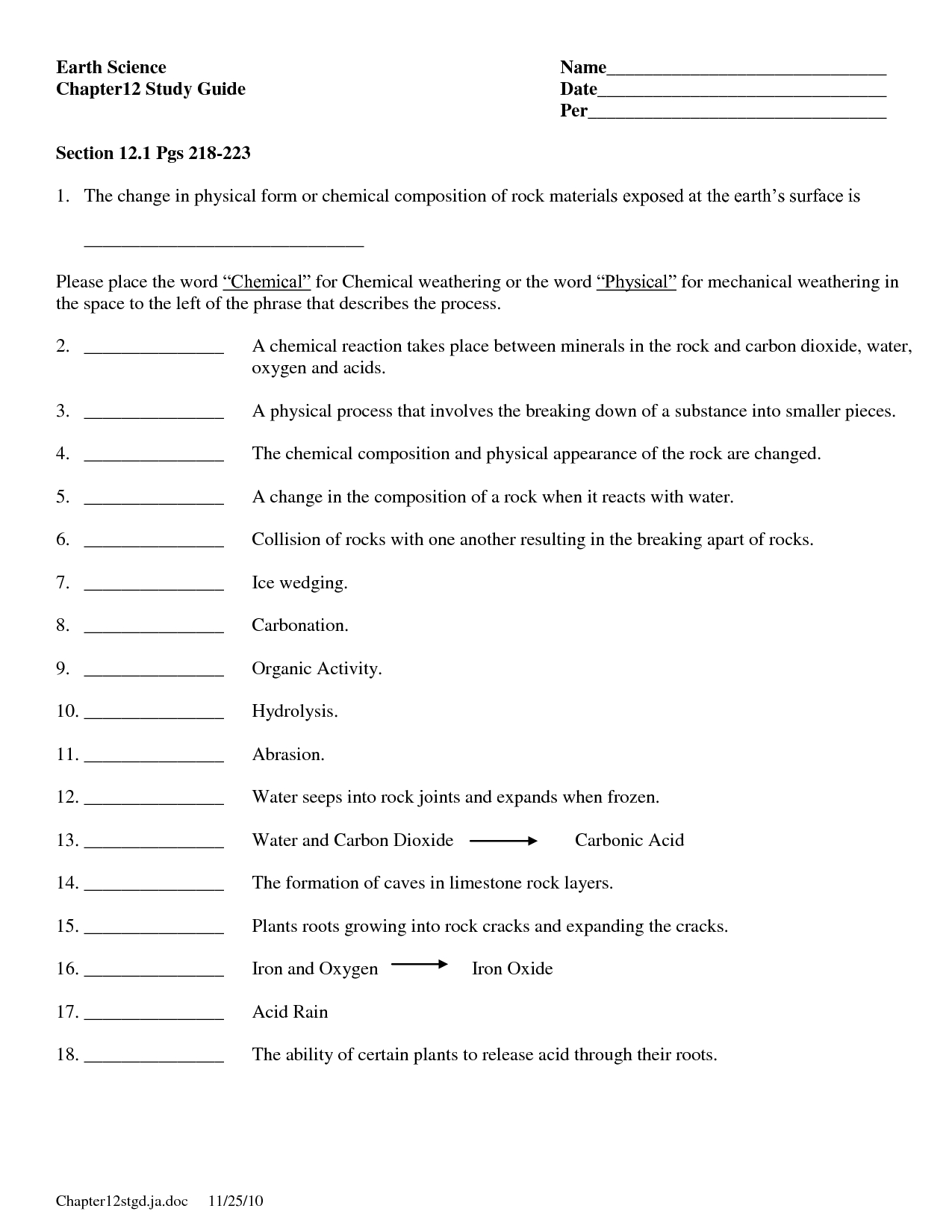 Science Worksheets For 5th Grade With Answer Key Scienceworksheets