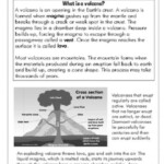 7th Grade Science Worksheet On Volcanoes Science Worksheets 7th