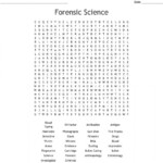 8 Forensic Science A To Z Challenge Worksheet Answers Science Words