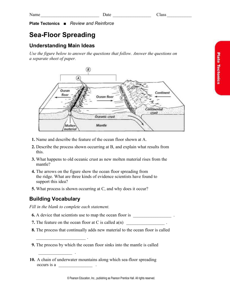 8 Images 9 2 Seafloor Spreading Worksheet Answers And View Alqu Blog
