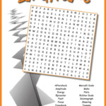 A Word Search Puzzle Featuring Earthquake Vocabulary Words Students