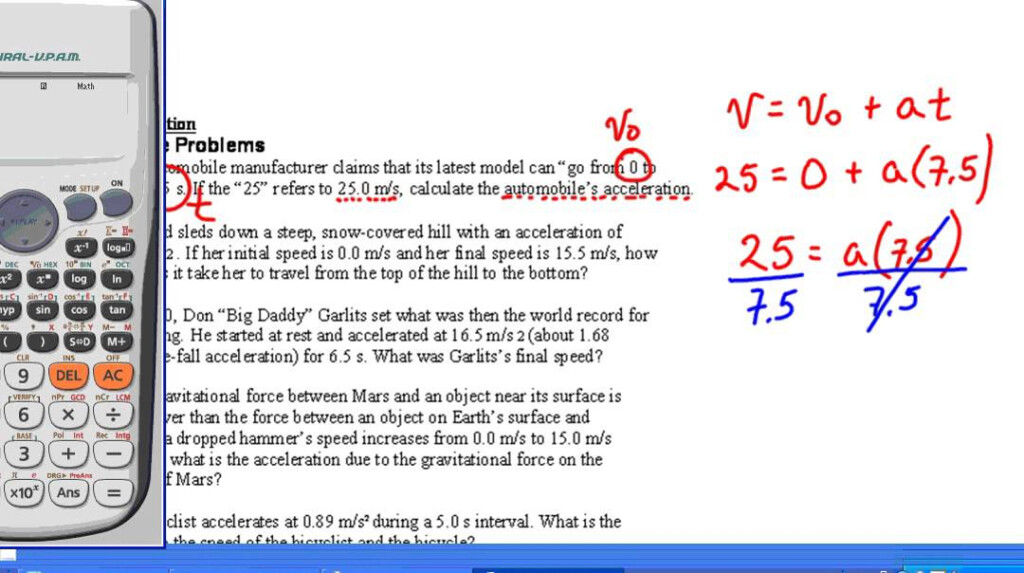 Acceleration Introduction 10th Grade Physical Science YouTube