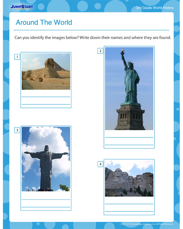 Around The World View Free World History Printables And Worksheets 