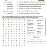 Atmosphere Worksheets Puzzles Project Science Worksheets 7th