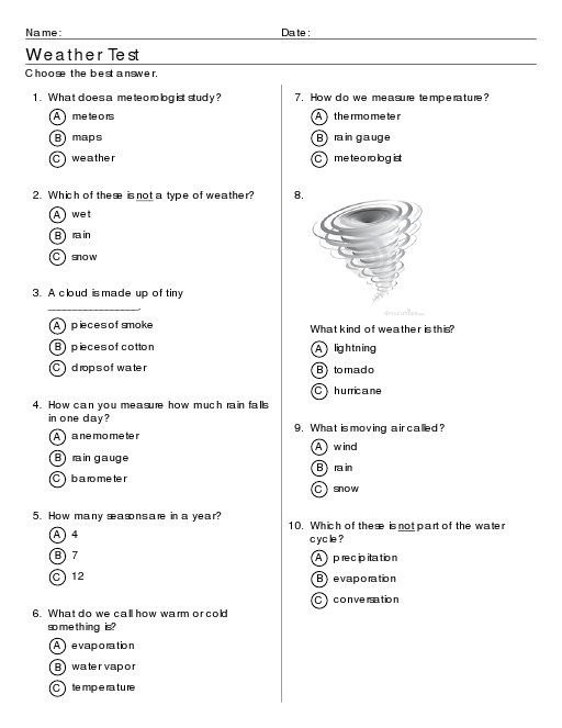 Beautiful Air Water Weather Science Worksheet The Blackness Project