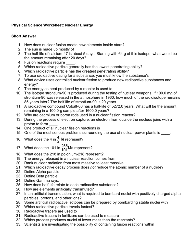 Best Unit 1 Intro To Physical Science Worksheet Answer Key Literacy 