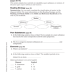 Bestseller Classification Of Matter Worksheet Answer Key Physical Science