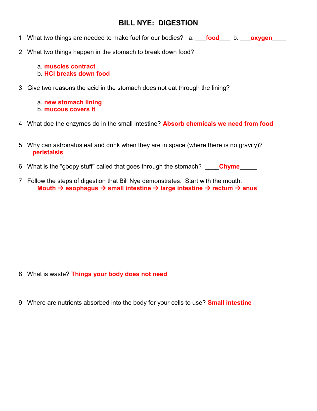 Bill Nye Nutrition Quiz Worksheet Answers Propranolols