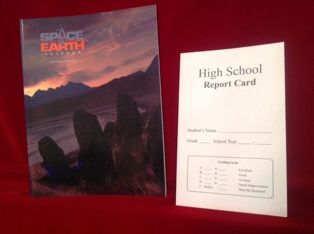 Bob Jones Space Earth Science BK B W Activities Report Card 3rd Ed 