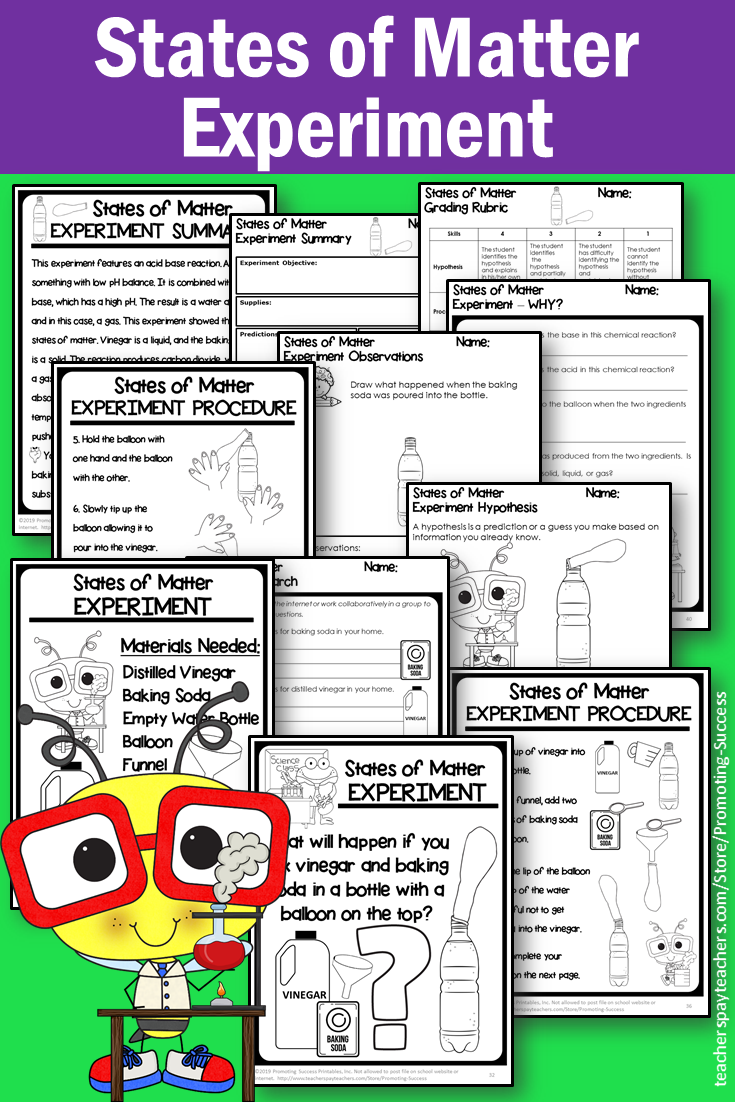 grade 5 science states of matter worksheets