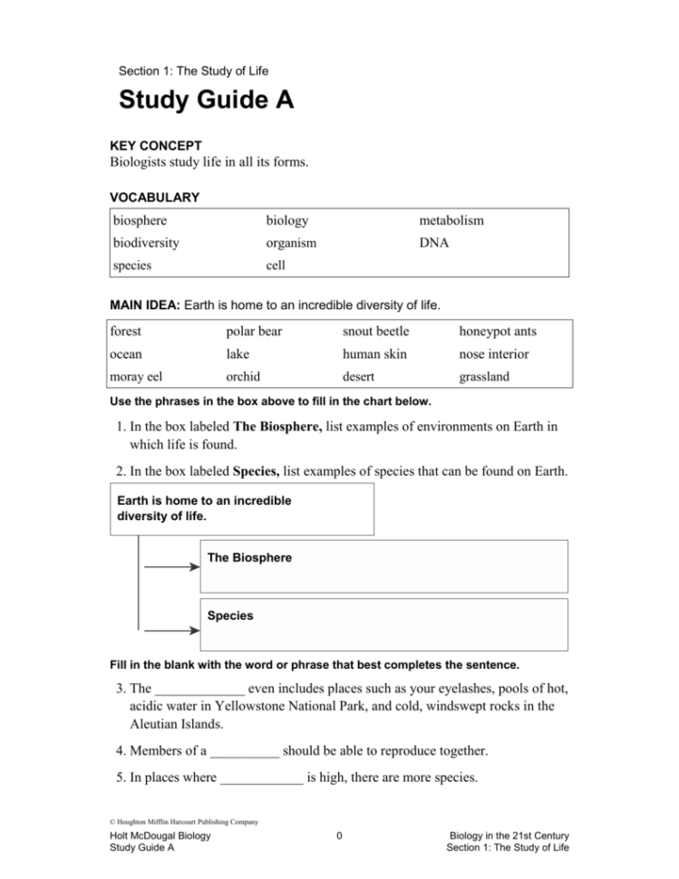 Chapter 1 Section 2 The Nature Of Science Worksheet Answers Db excel