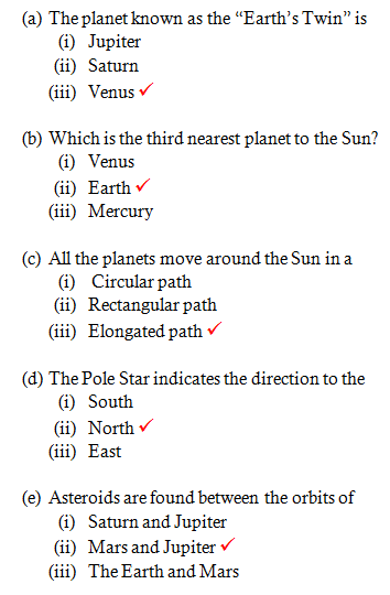 Chapter 1 The Earth In The Solar System NCERT Solutions For Class 6 