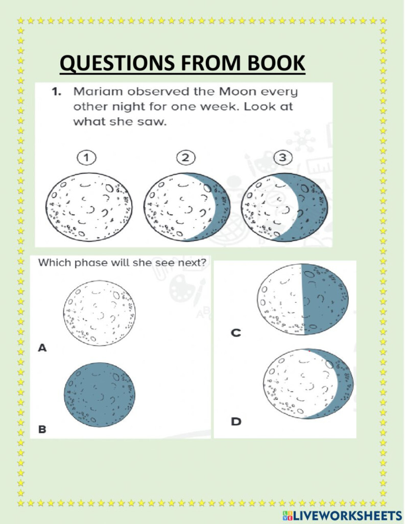 Chapter 10 Lesson 2 EARTH AND MOON PART 2 Worksheet