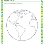 Color Earth Worksheet 2nd Grade Science Printable SoD