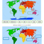 Continents I Oceans Interactive Worksheet Continents And Oceans