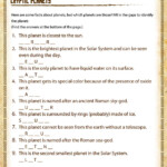 Cryptic Planets View 5th Grade Science Printables Online