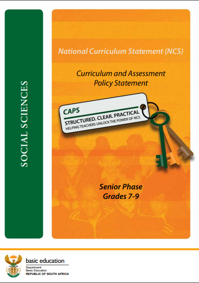 CURRICULUM AND ASSESSMENT POLICY STATEMENT CAPS Social Sciences 7 9 