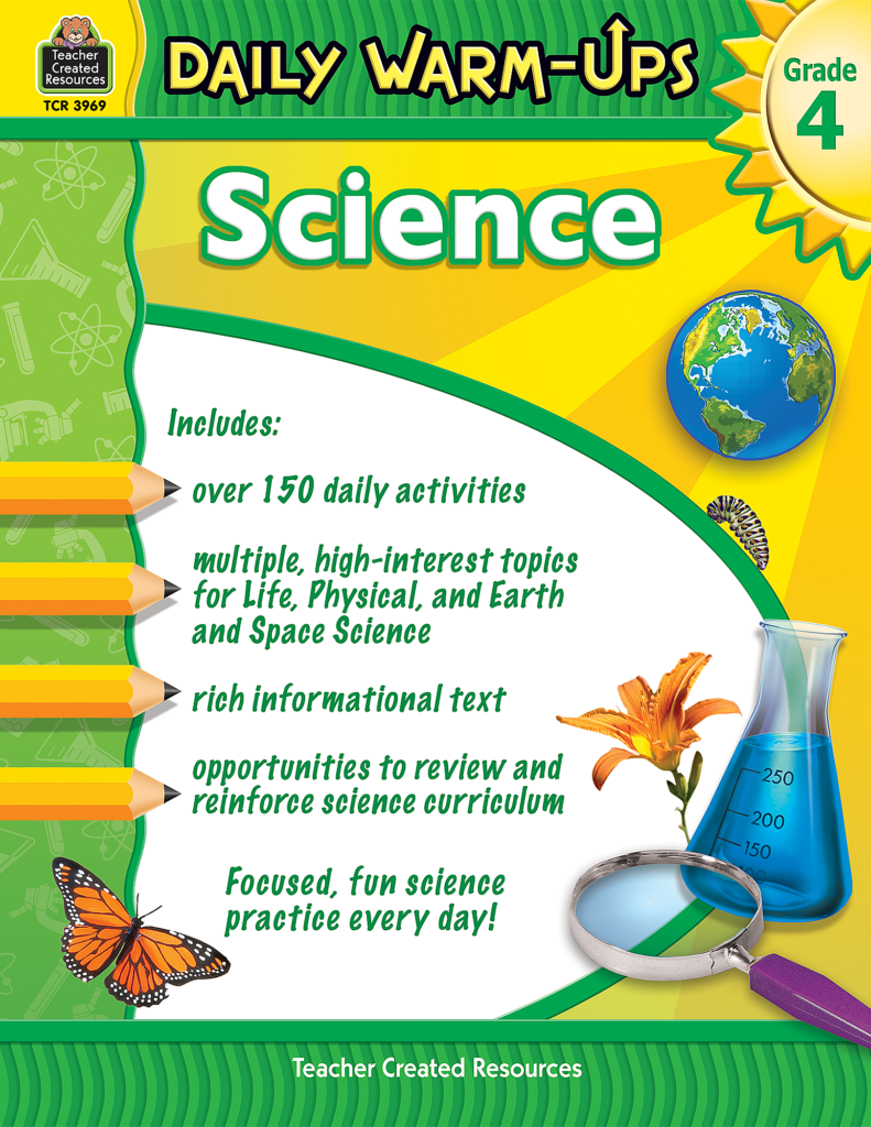 Daily Warm Ups Science Grade 4 TCR3969 Teacher Created Resources