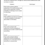 Dependent And Independent Variables Worksheet Probability Of