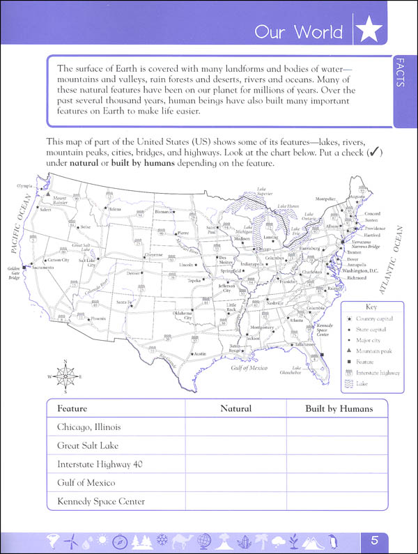 DK Workbook Geography Sixth Grade Dorling Kindersley 9781465444257