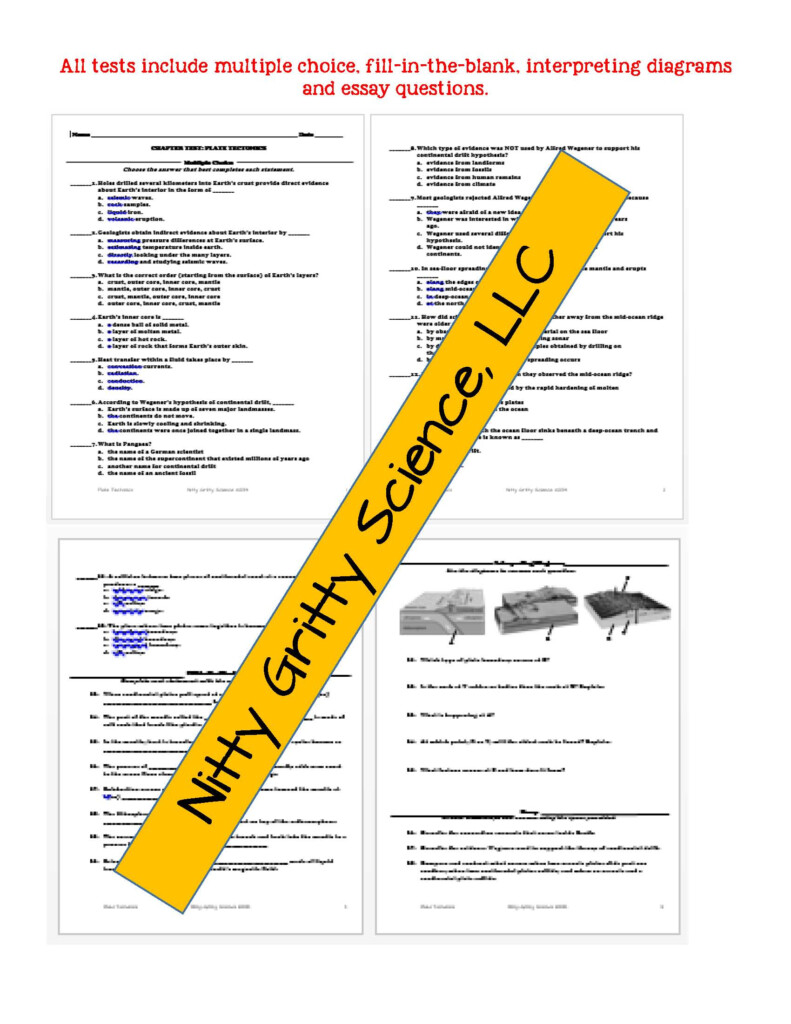 Earth Science Chapter Tests With Answer Key The Earth Images Revimage Org