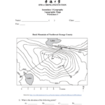 Earth Science Topographic Map Worksheet Key The Earth Images Revimage Org