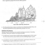 Ecological Succession Worksheet Free Worksheets Samples