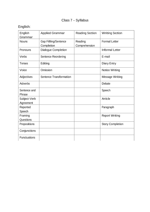 English Grammar Worksheets For Grade 7 Icse Beginner Worksheet