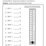 Fahrenheit To Celsius Worksheet Science Inquiry Weather Worksheets