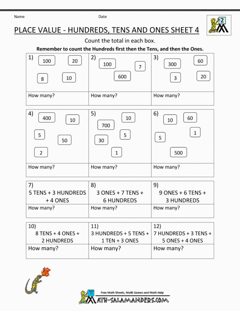 Fifth Grade Place Value Worksheets 4 Free Math Worksheets Third Grade 3 