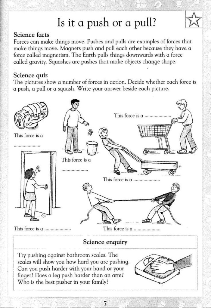 Force And Motion Printable Worksheets In 2020 Science Worksheets 