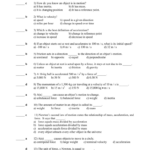 Force And Motion Study Guide 8th Grade Answers Study Poster