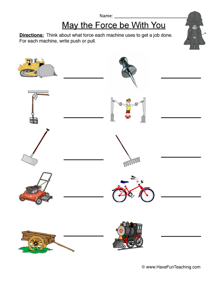 Force And Motion Worksheets 3rd Grade Newatvs Info