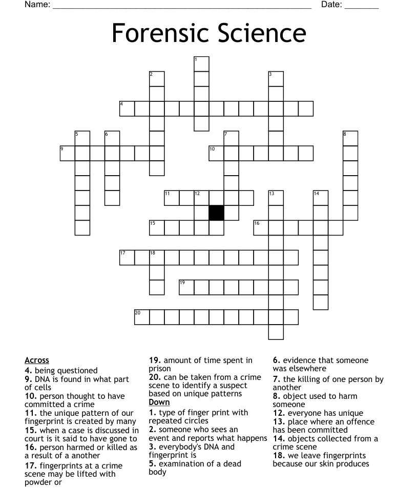 Eyewitness Testimony And Forensic Science Worksheet Answers Scienceworksheets