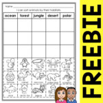 FREE Animal Habitat Sort Activity Nicole And Eliceo Animal Habitats