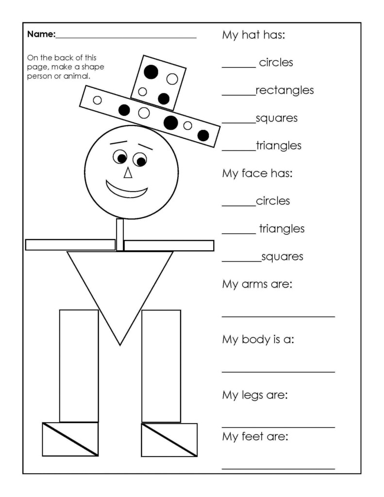 Free Shapes Worksheets Activity Shelter