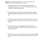 Grade 8 Science Pressure Worksheet Instructions