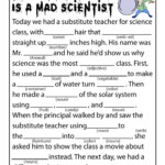 Halloween Science Worksheets Kids Mad Libs Substitute Teaching
