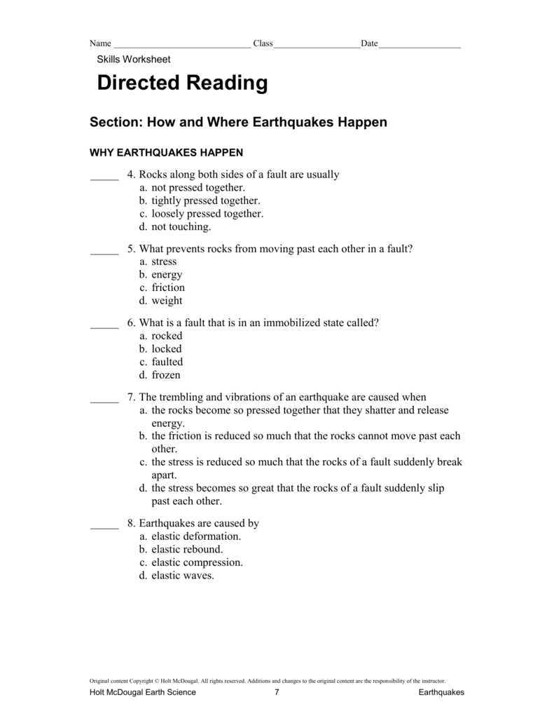 Holt Mcdougal Earth Science Answer Key The Earth Images Revimage Org